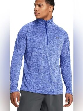Under Armour UA Tech 2.0 1/4 Zip Pullover Long Sleeve Lightweight 2XLT Royal